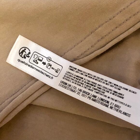 Free People Movement Tan Mocha Latte Hot Shot Tee Romper Size Large - Picture 11 of 14